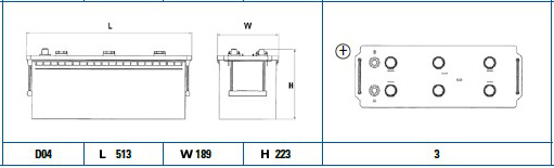 EXIDE EG1403 EXIDE akku HD 140Ah, 800 A, B+ 513x189x223mm