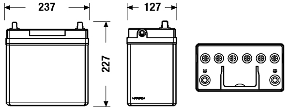 EXIDE EB456 Exide indító akkumulátor