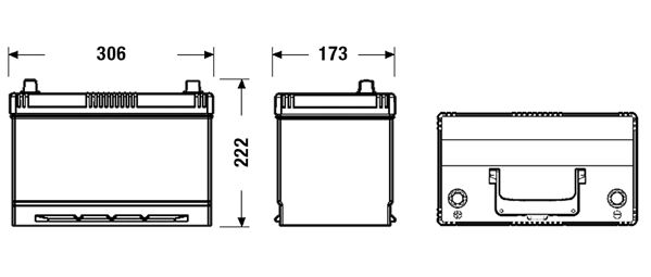 EXIDE 521 427 EB955 - Alkatrész