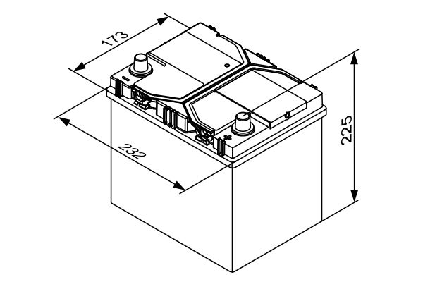 BOSCH BOS0092S4E400 Indító akkumulátor