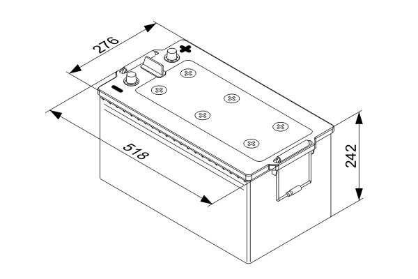 BOSCH BOS0092T50800 Indító akkumulátor