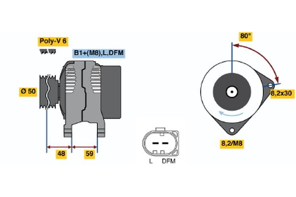 BOSCH BOS0986045310 generátor