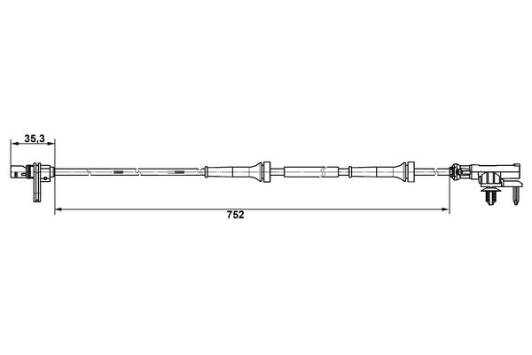 BOSCH 0265007638 fordulatszámmérő