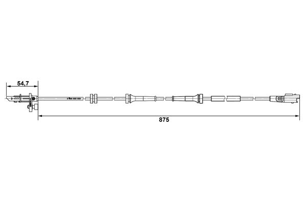 BOSCH 0265007790 ABS jeladó