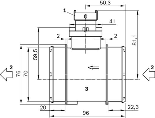 BOSCH BOS0281006054 légmennyiségmérő