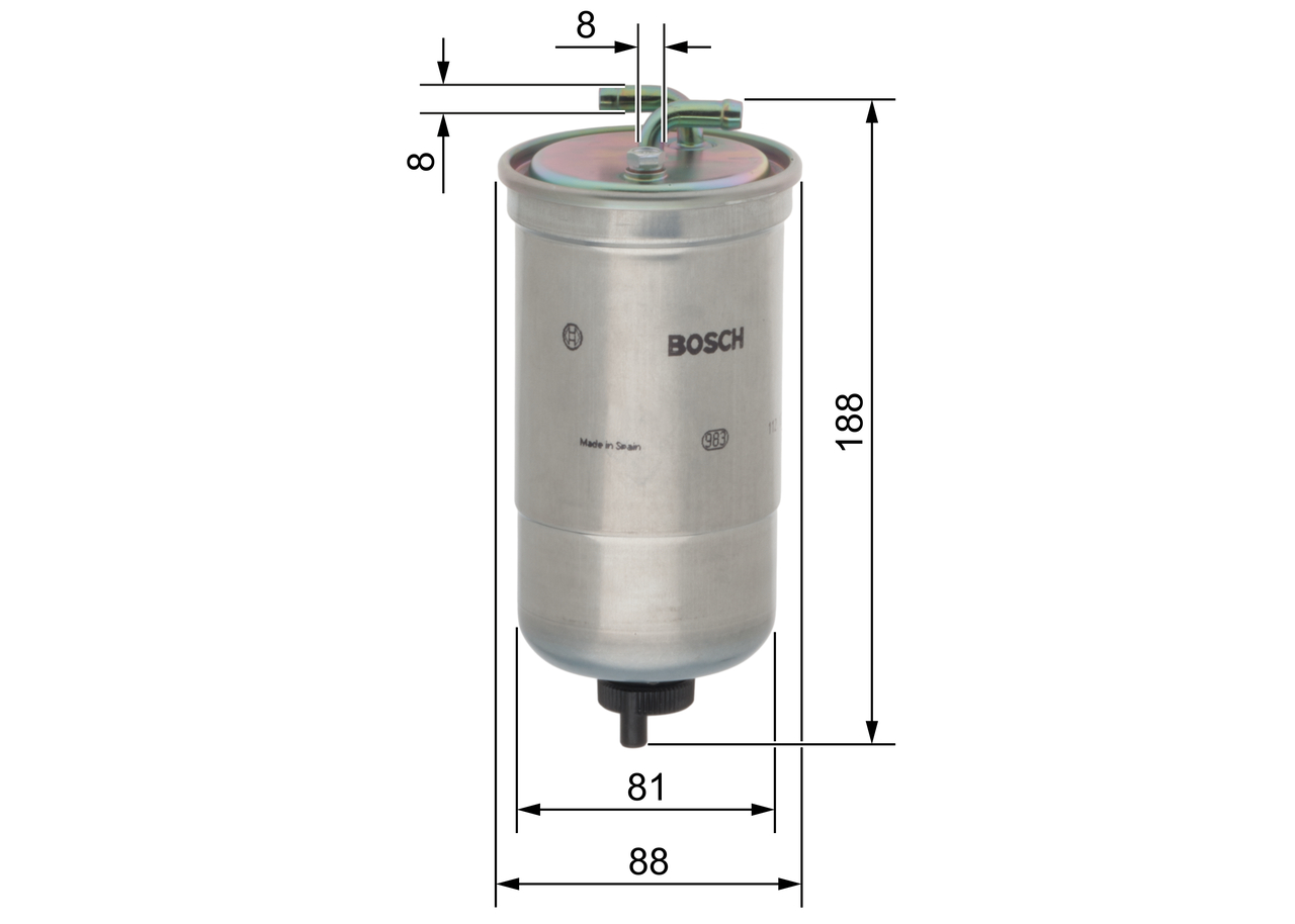 BOSCH 0450906442 Üzemanyagszűrő