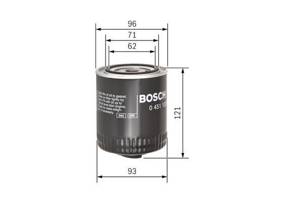 BOSCH 0451103028 Olajszűrő