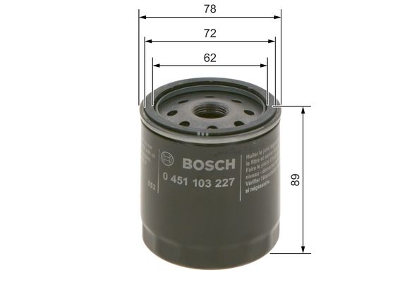 BOSCH 1000326456 0451103227 - olajszűrő