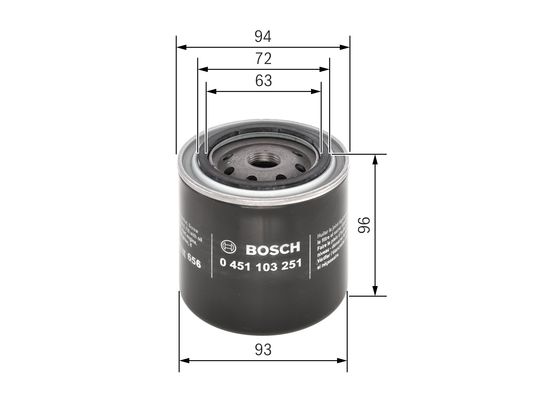 BOSCH  0451103251 - olajszűrő