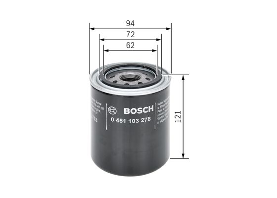 BOSCH BOS 0451103278 Olajszűrő