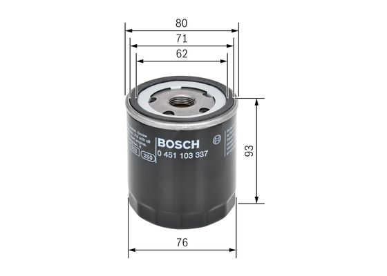 BOSCH 1001779233 0451103337 - olajszűrő