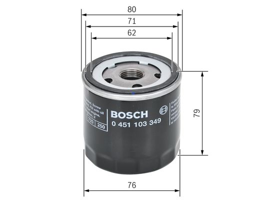 BOSCH 1000371546 0451103349 - olajszűrő