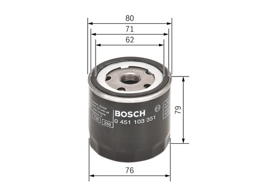 BOSCH 1000402627 0451103351 - olajszűrő