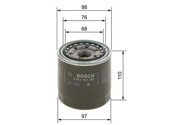 BOSCH 1000381027 0451103365 - olajszűrő