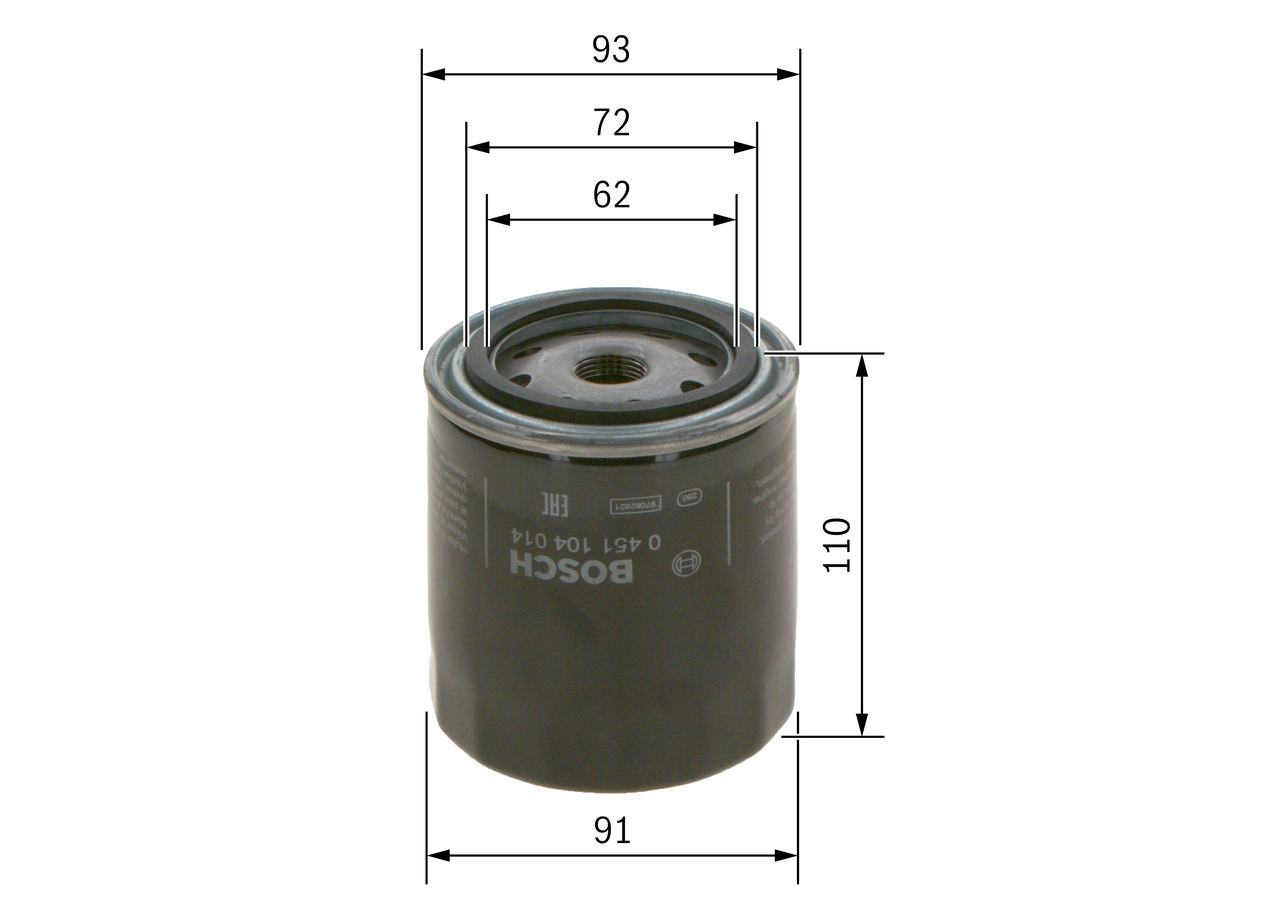 BOSCH BOF0451104014 Olajszűrő