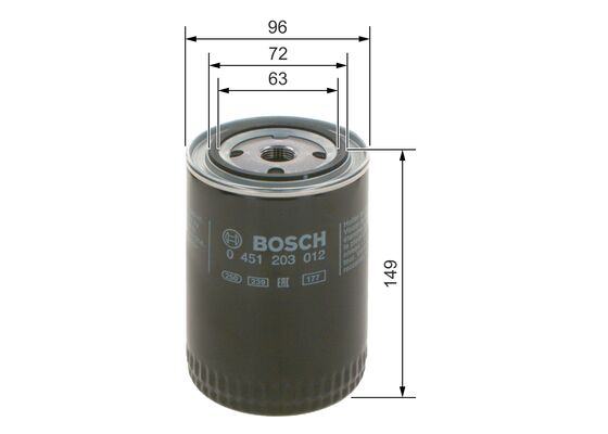 BOSCH 0451203012 Olajszűrő