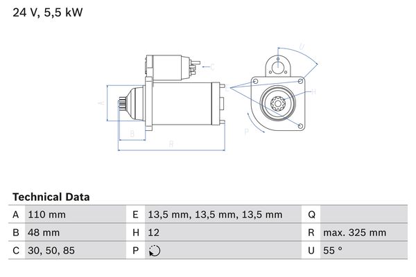 BOSCH 0986022260090 BX öninditó