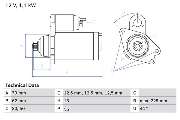 BOSCH 0986029110 ROZRUSZNIK  1,6 14-