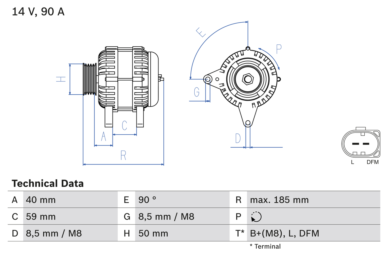BOSCH BOS0986041920 Generátor