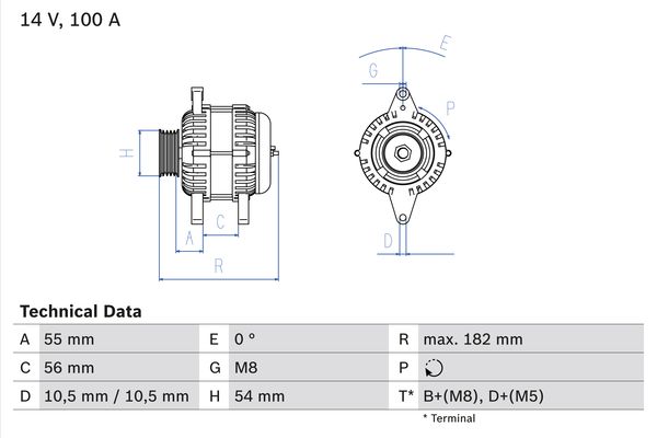 BOSCH 0986042740 Generátor