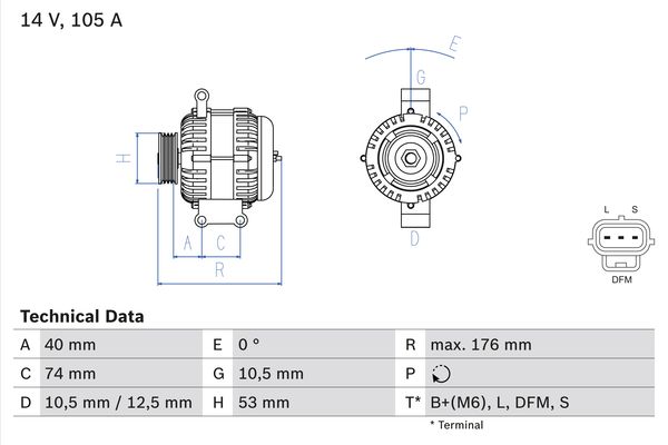 BOSCH BOS0986042790 generátor