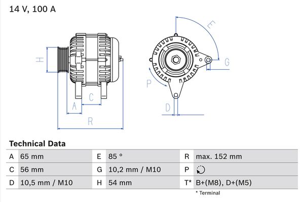 BOSCH BOS0986047270 generátor