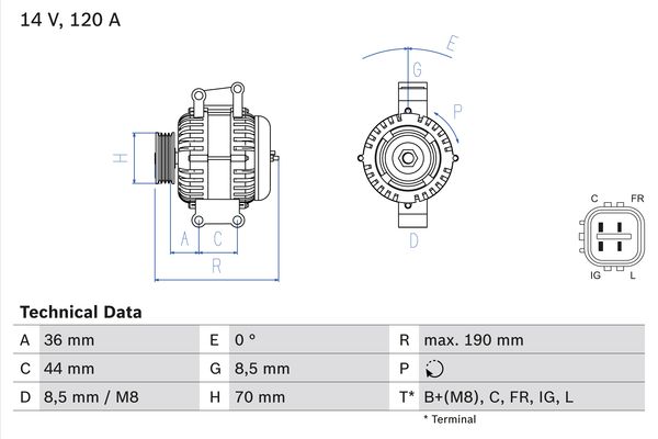 BOSCH 0986082050 TOWAR DO OPISU