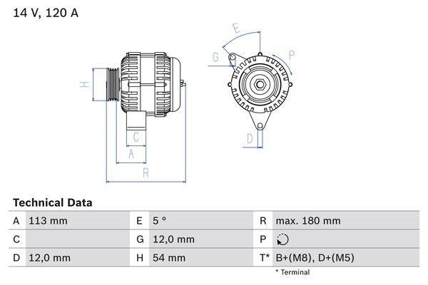 BOSCH BOS0986083300 generátor