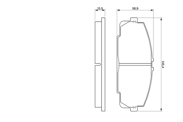 BOSCH 234 787 0 986 424 319 - Fékbetét készlet, tárcsafék