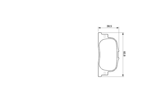 BOSCH 0986424730 Fékbetét készlet, tárcsafék