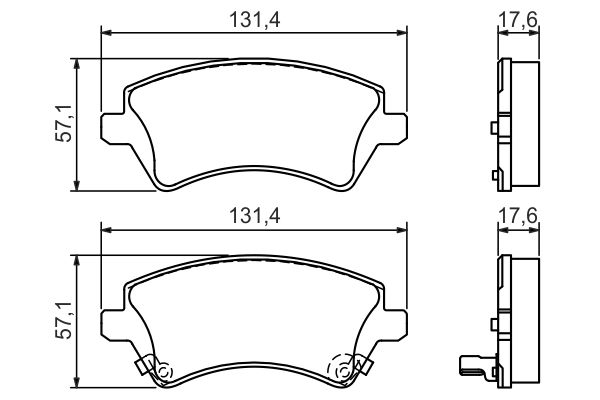 BOSCH 0986424735 Fékbetét készlet, tárcsafék