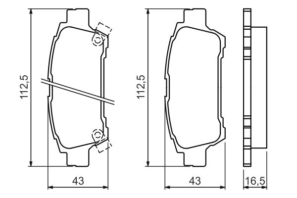 BOSCH 0986424762 Fékbetét készlet, tárcsafék