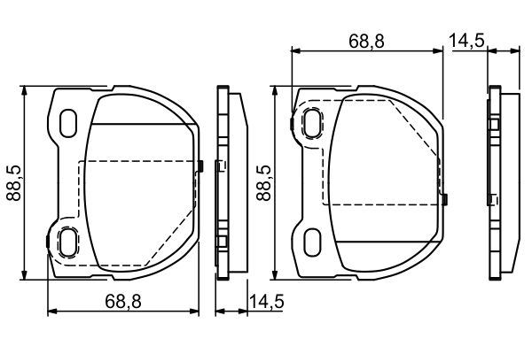 BOSCH 0986424827 Fékbetét készlet, tárcsafék