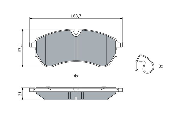 BOSCH 262 736 Alkatrész Alkatrész