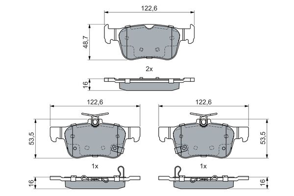 BOS 0986460019 KLOCKI HAM. HONDA T. CIVIC 2,0/ELECTRIC 17-