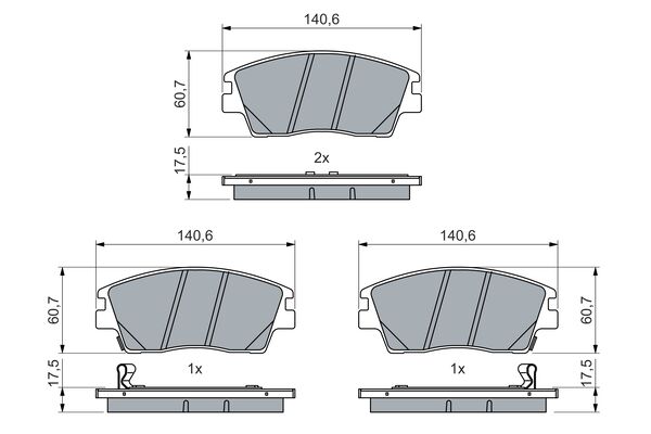 BOSCH 0986460076 f?kbet?tk?szlet, t?rcsaf?k