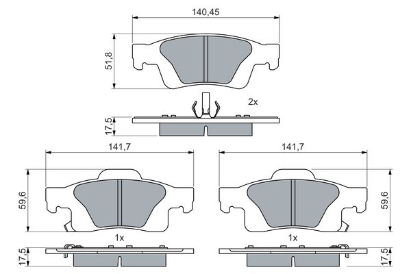 BOS 0986460081 KLOCKI HAM. JEEP T. GRAND CHEROKEE 3,0 CRD/3,6-6,4