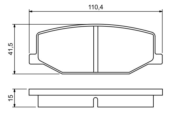 BOSCH 0986460935 Fékbetét készlet, tárcsafék