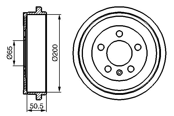 BOSCH 0986477133 Fékdob