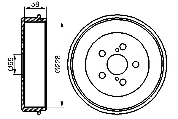 BOSCH 0986477140 Fékdob