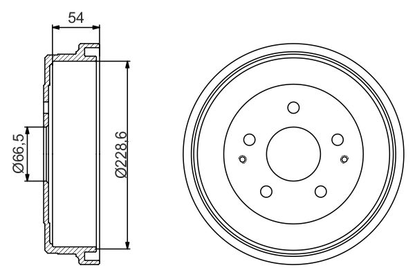 BOSCH 0986477230 Fékdob