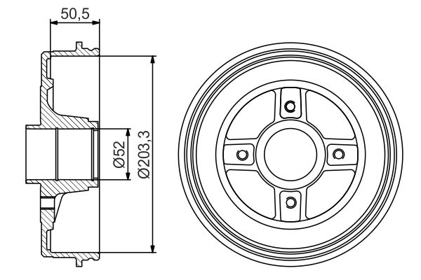 BOSCH 0986477308 FÉKDOB