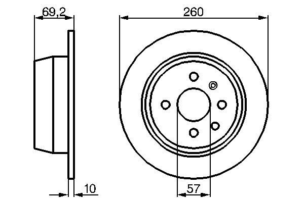 BOSCH 215 694 0 986 478 086 - Féktárcsa