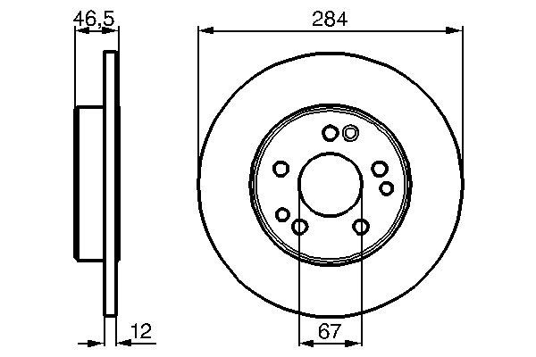 BOSCH BOS0986478187 féktárcsa