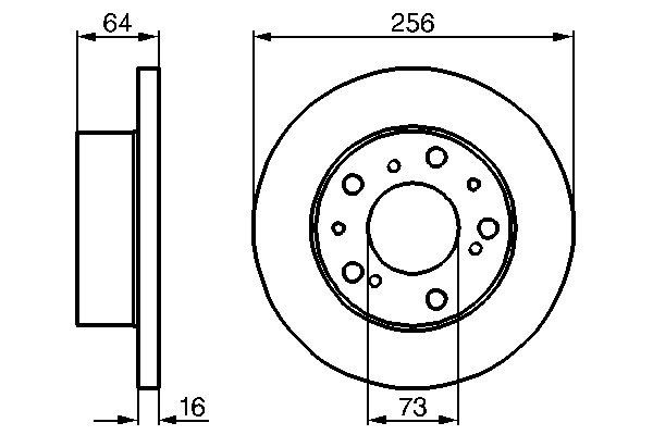 BOSCH 0986478200 Féktárcsa