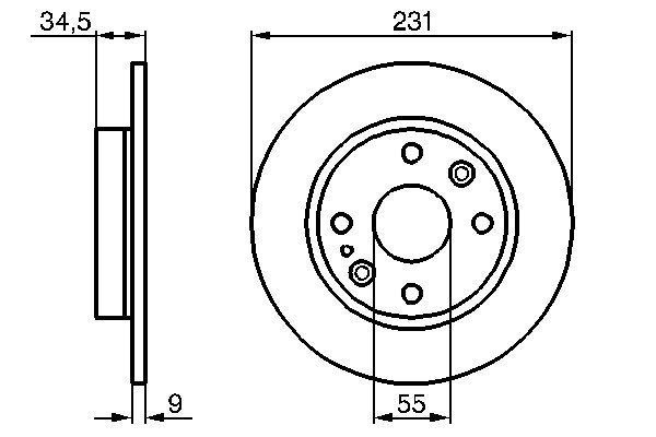 BOSCH BOS0986478242 féktárcsa