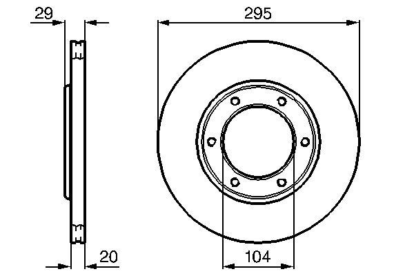 BOSCH 219 324 0 986 478 257 - Féktárcsa