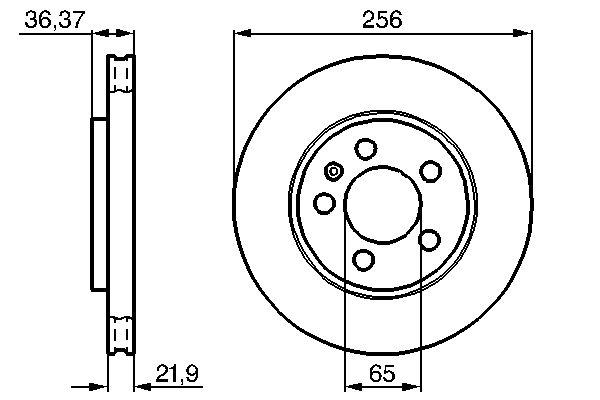 BOSCH BOS0986478482 féktárcsa