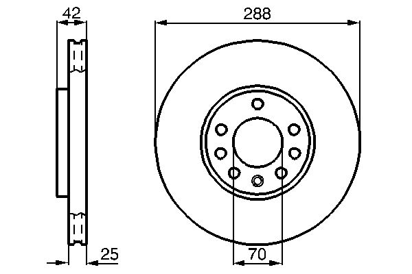 BOSCH BOS0986478588 féktárcsa