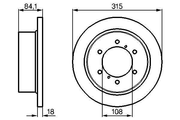 BOSCH BOH0986478713 Féktárcsa